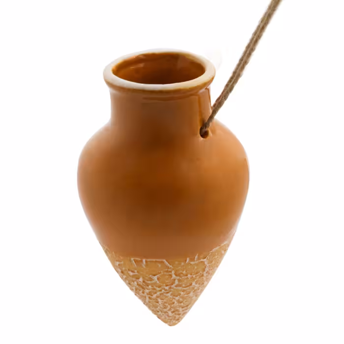 گلدان سفالی آویز مدل کویری