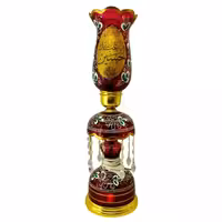 10279302-لاله شمعدانی کوچک ارتفاع 46 قطر دهانه 11-قرمز یا حسین ع-کنار منبری هیئت