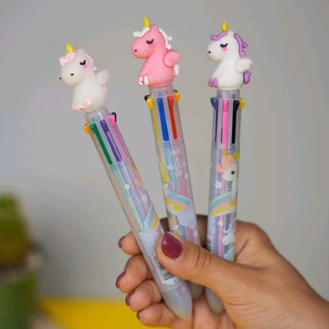 خودکار فانتزی  یونیکورن هشت رنگ