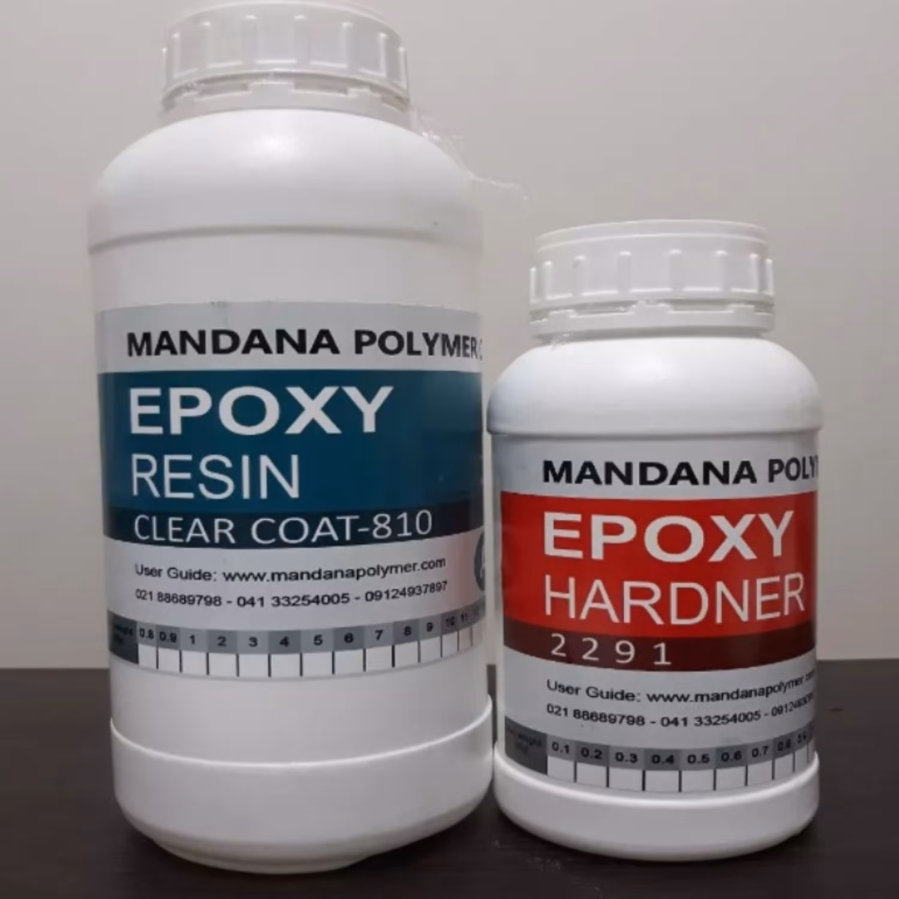  رزین اپوکسی شفاف یک و نیم کیلوگرمی(پسکرایه)