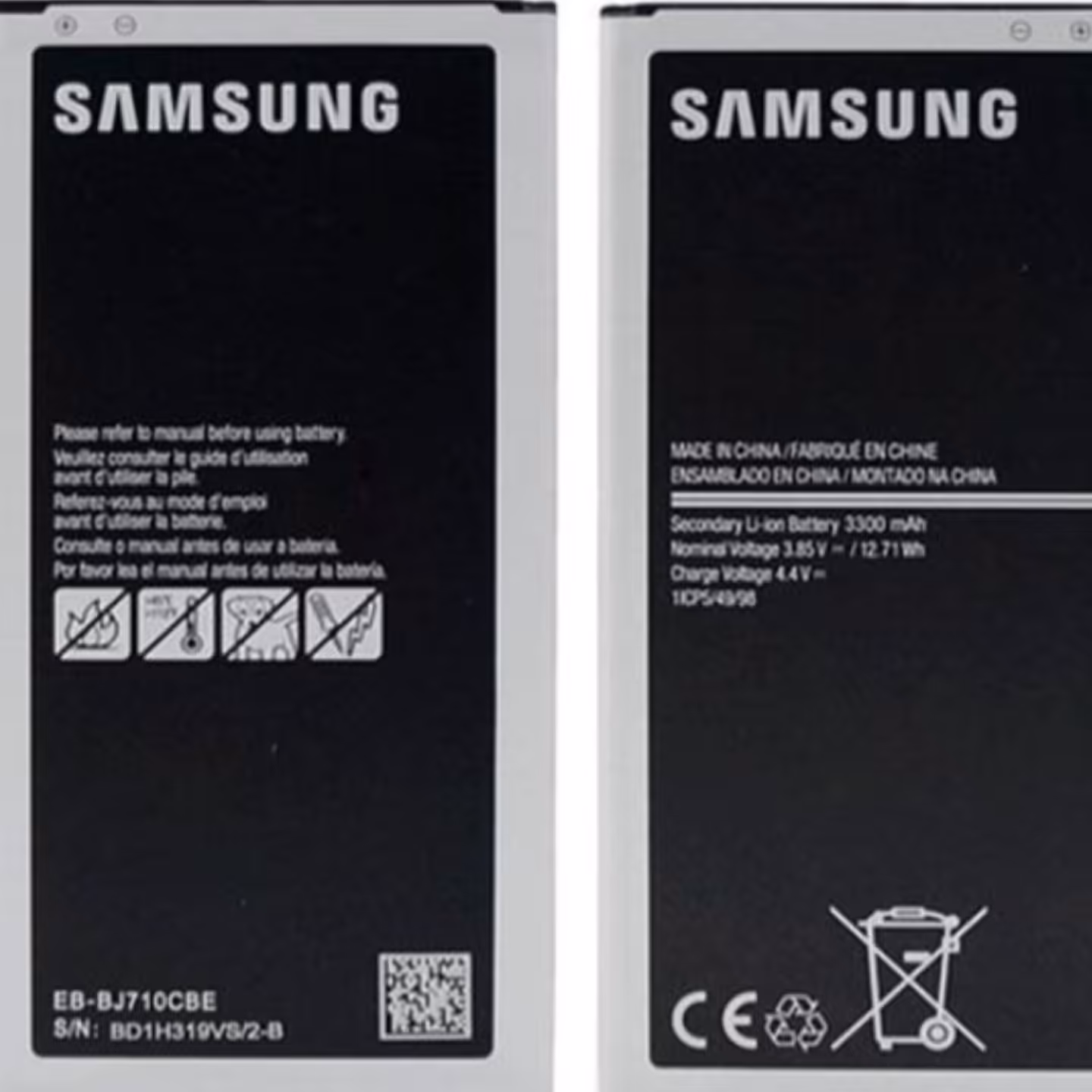 باتری اصلی سامسونگ Galaxy J710 J7 2016 با 6 ماه ضمانت تعویض