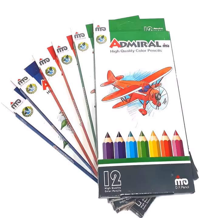 مداد رنگی 12 عددی برند ادمیرال