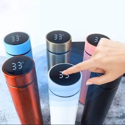 فلاسک هوشمند دماسنج دار