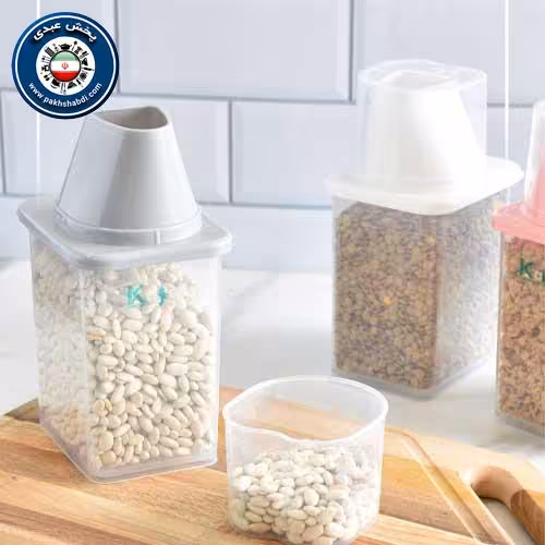 جا حبوباتی پیمانه دار کوچک کاجین