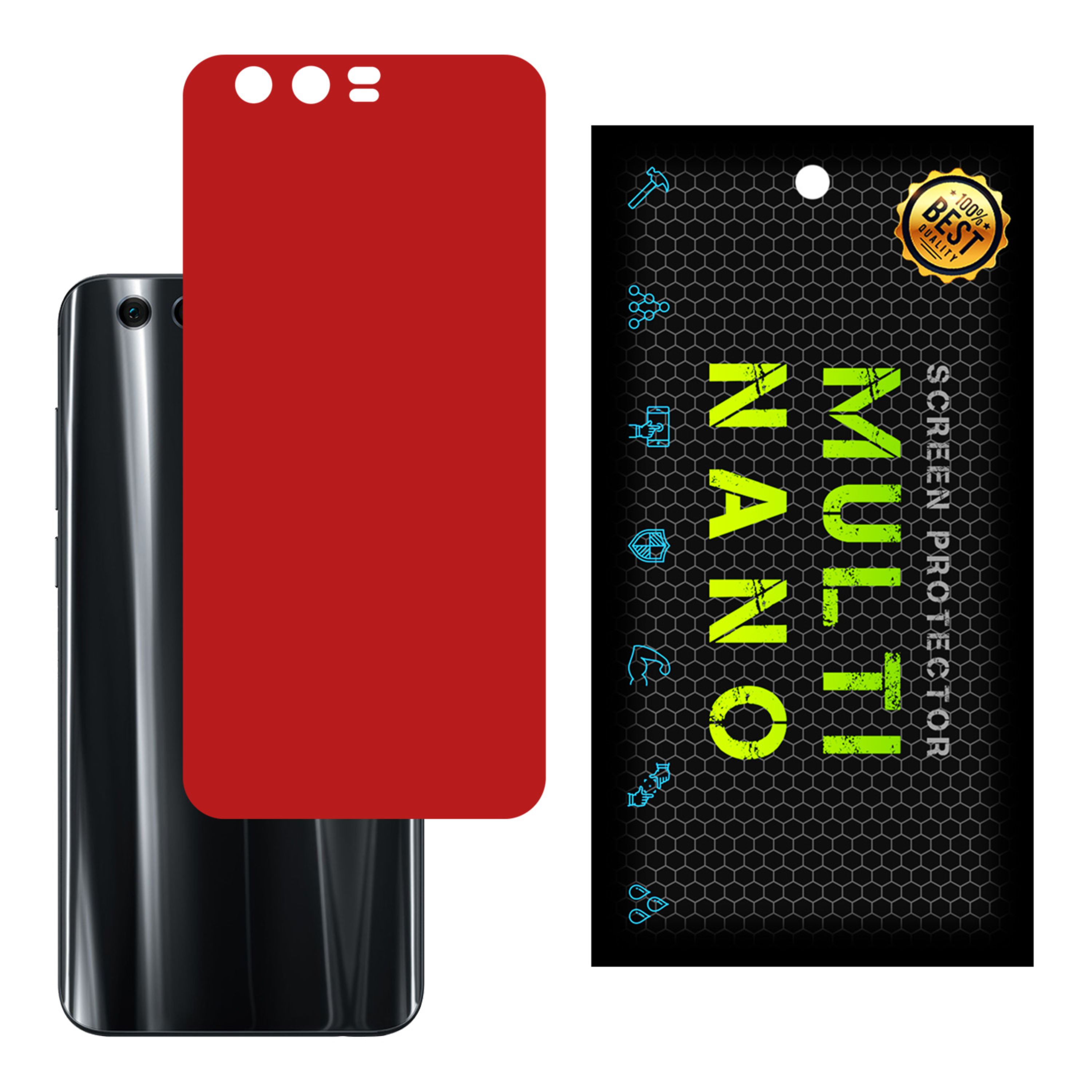 برچسب پوششی MultiNano مدل X-F1M-Red برای پشت موبایل هواوی 9 Premium