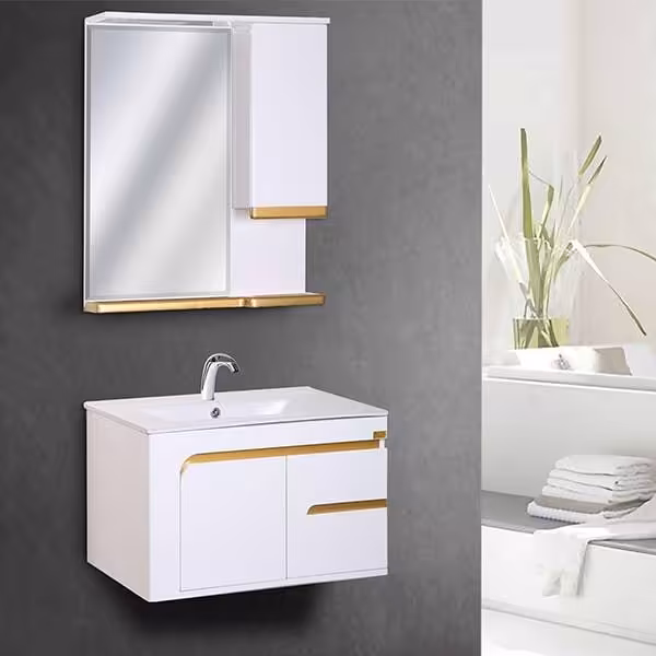 کابینت روشویی مدل آنیتا 70 طلایی