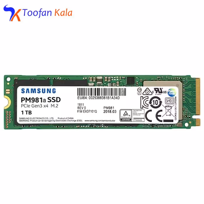 اس اس دی سرور سامسونگ مدل PM981a  ظرفیت 1 ترابایت