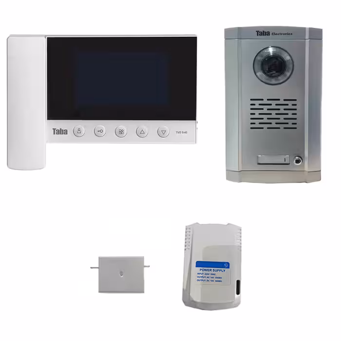 آیفون تصویری تابا مدل  43-5 . پک کامل  1 واحدی  با پنل سهند 