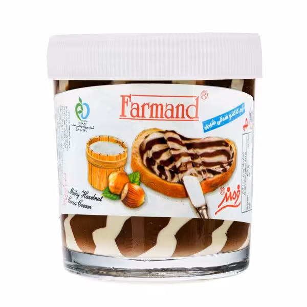 کرم کاکائو فندقی شیری فرمند مقدار 200 گرم | فروشگاه اینترنتی تاتا کالا