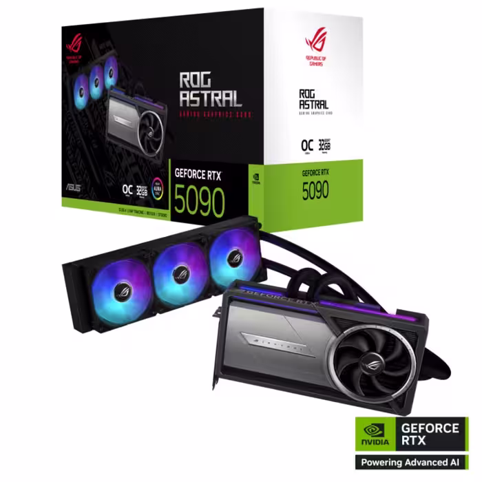 خرید کارت گرافیک ASUS ROG Astral LC GeForce RTX 5090 32GB GDDR7 OC Edition با بهترین قیمت