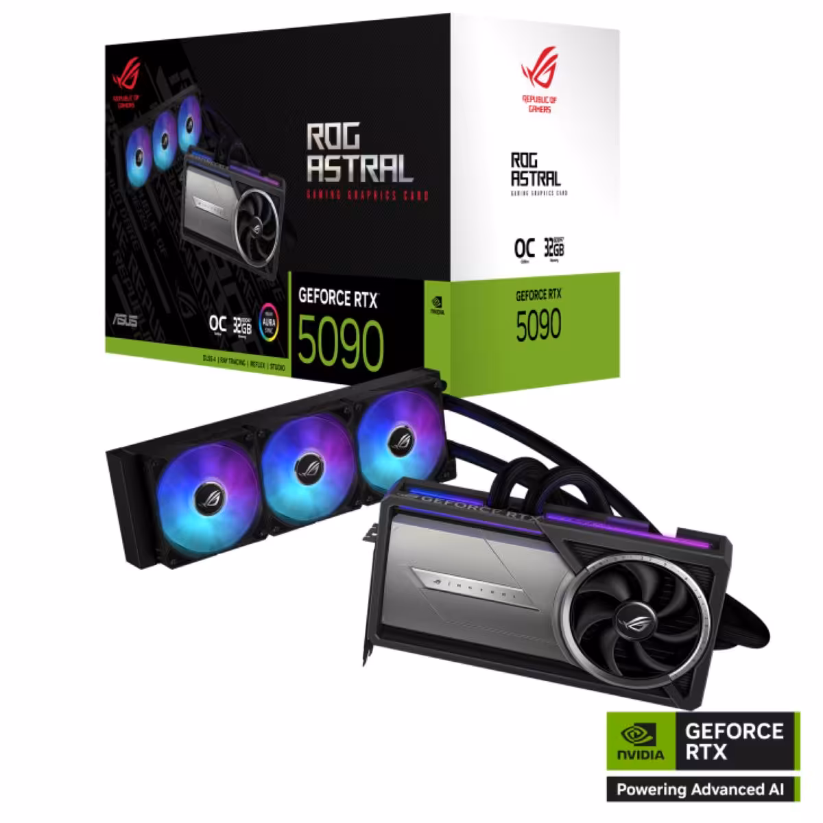 خرید کارت گرافیک ASUS ROG Astral LC GeForce RTX 5090 32GB GDDR7 OC Edition با بهترین قیمت