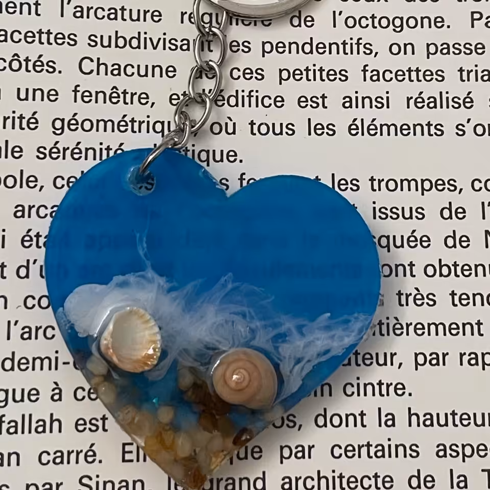 سرسوییچی رزینی قلب دریایی قابل سفارش در هر طرح و شکلی 