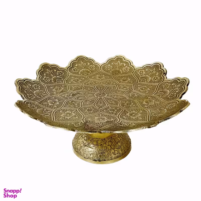 شیرینی خوری برنجی مدل گلبرگ کد 180820