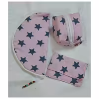 ست کیف لقمه پارچه ای کیف کوچک کاربردی کیف دستمال کاغذی 