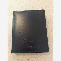 آلبوم عکس سرمه ای ساده چرم آلبوم خاطرات 20 برگ ابعاد 23در 19 وارداتی (40صفحه)