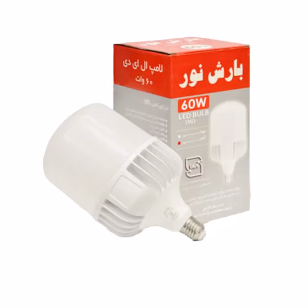 لامپ استوانه ای 60 وات ال ای دی بارش نور