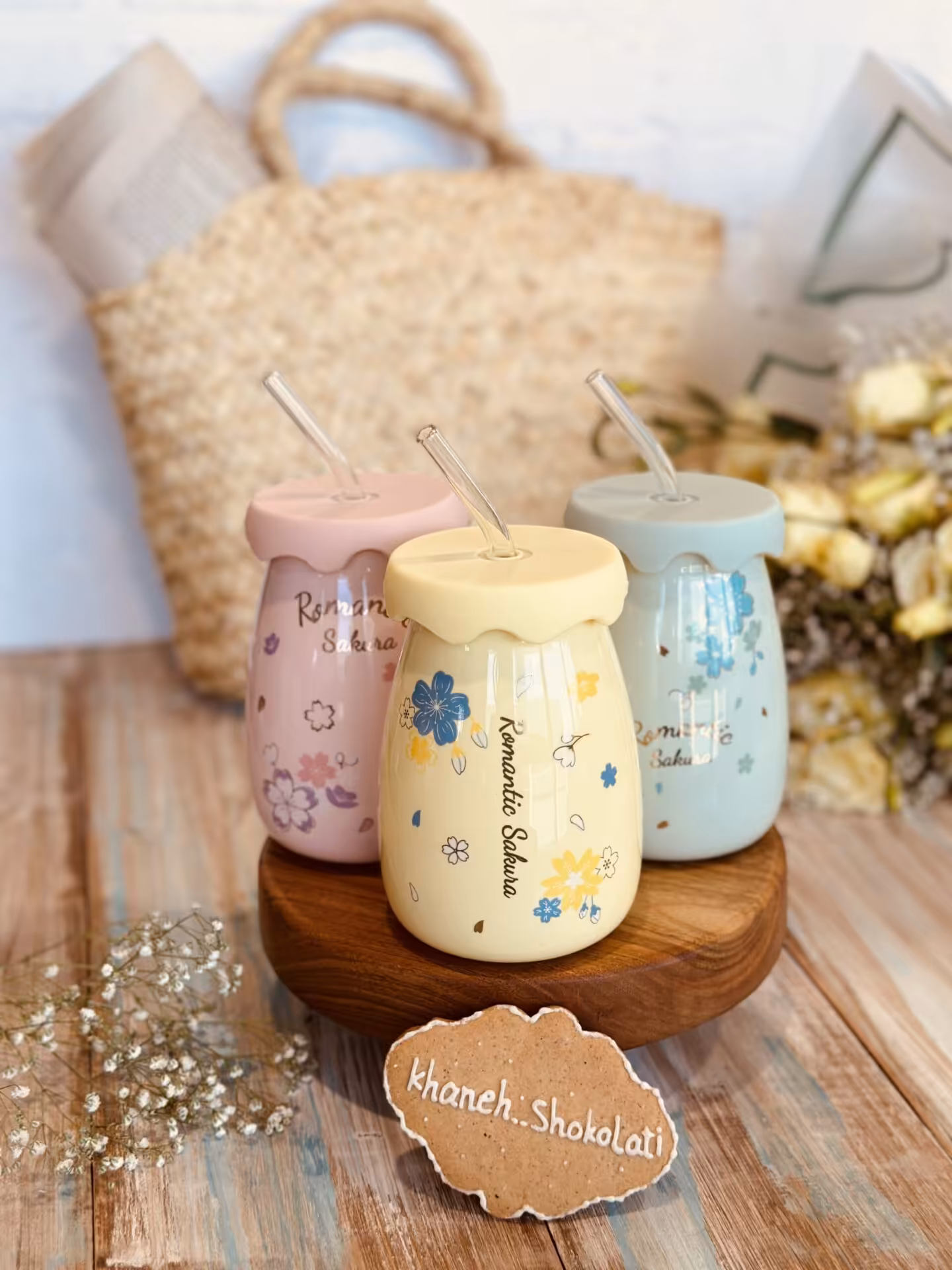 ماگ گلدار نی دار کد00352