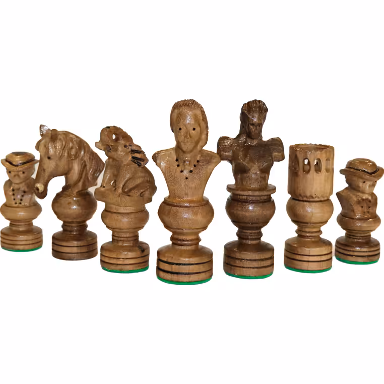 مهره شطرنج چوبی فانتزی کد B