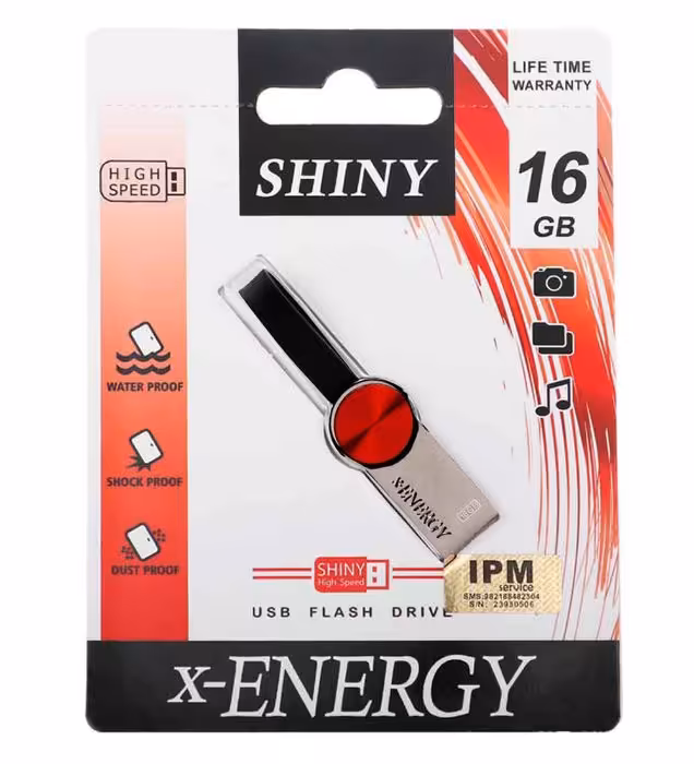 فلش مموری ایکس انرژی مدل Shiny USB 2.0 ظرفیت 16 گیگابایت
