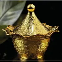 قندان گرد طرح شهرزاد طلایی و نقره ای  ZARA