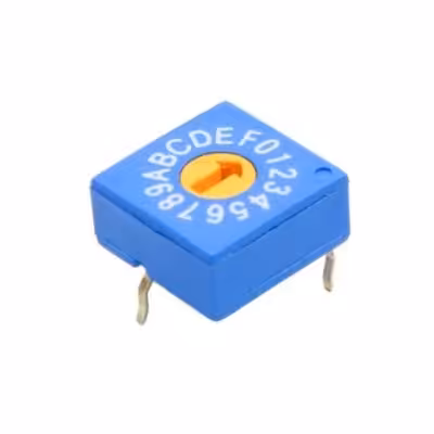 مجموعه 3 عددی روتاری DIP سوئیچ چرخشی 16 بیتی (0-F) کد ERD416RSZ