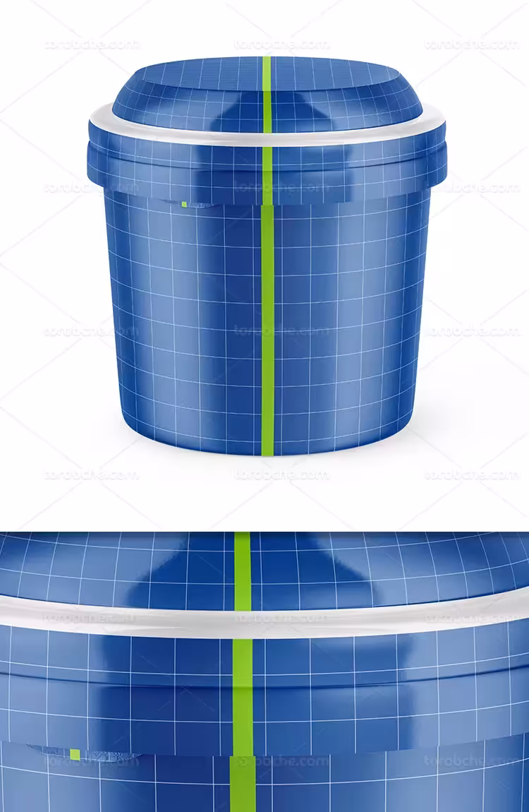 موکاپ ظرف پلاستیکی بستنی | گرافیک با طعم تربچه