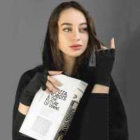 دستکش زنانه نیم انگشتی سیلکا کد 1099 رنگ مشکی