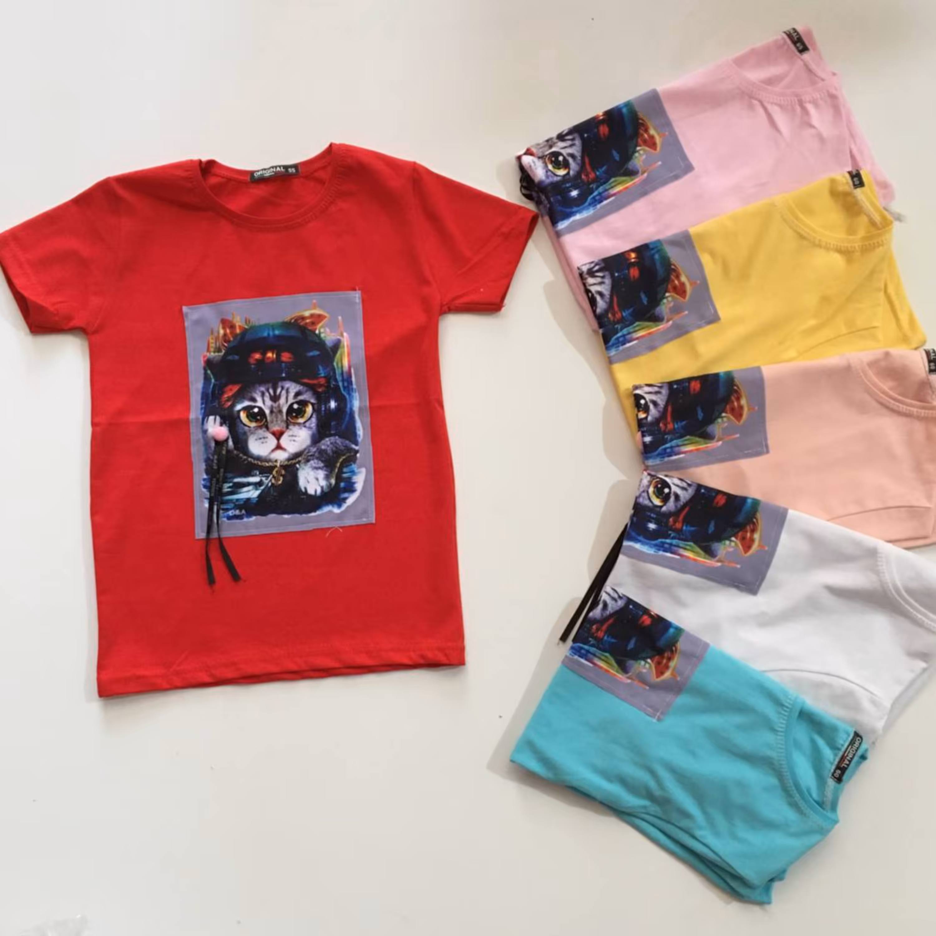 تیشرت دخترانه عکس دار سایز نوجوان