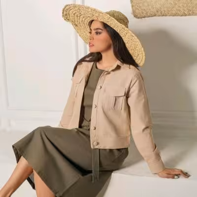 ست کت پیراهن شکیبا لنین خنک تابستانی 66072