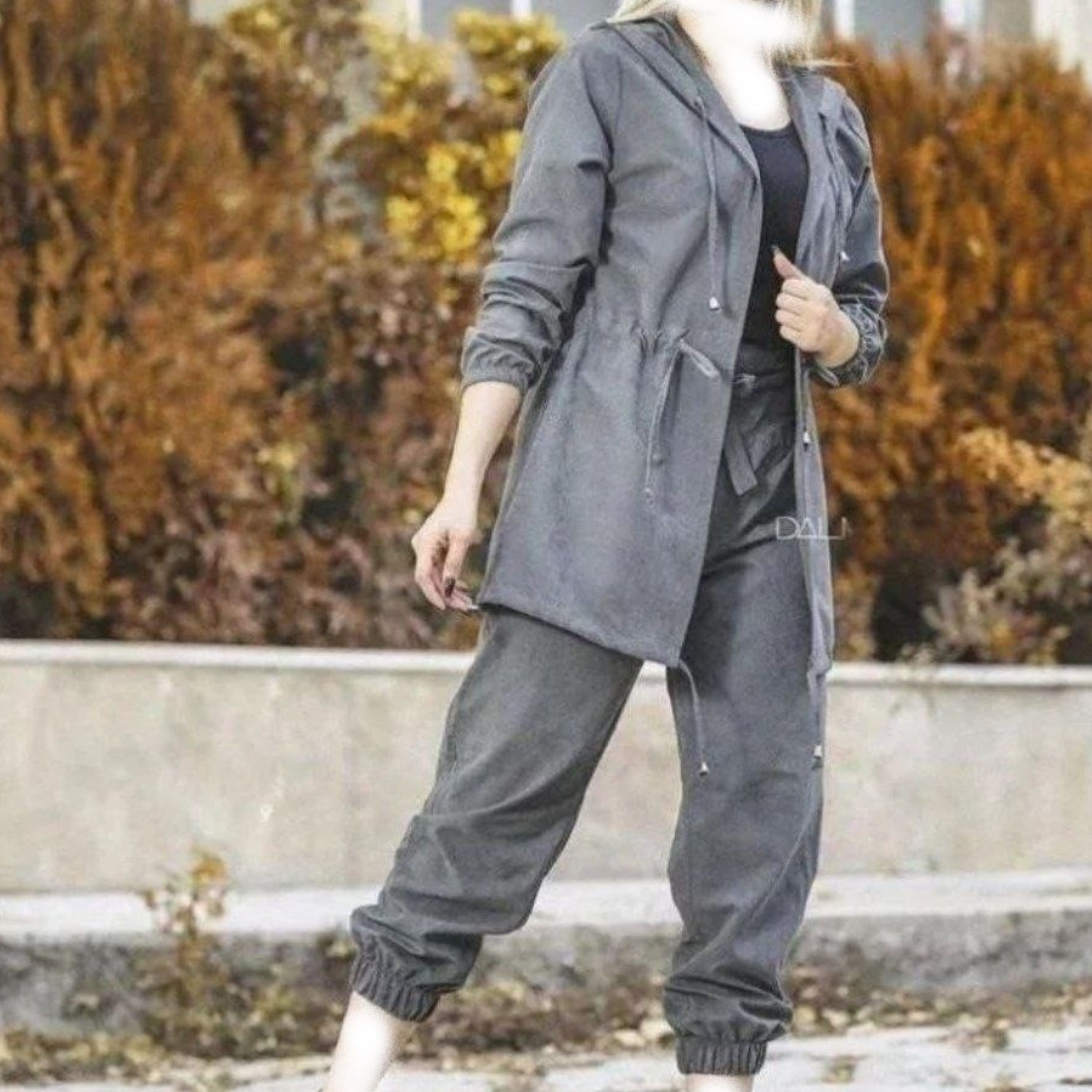 مانتو شلوار کلاهدار میکرو بهاره