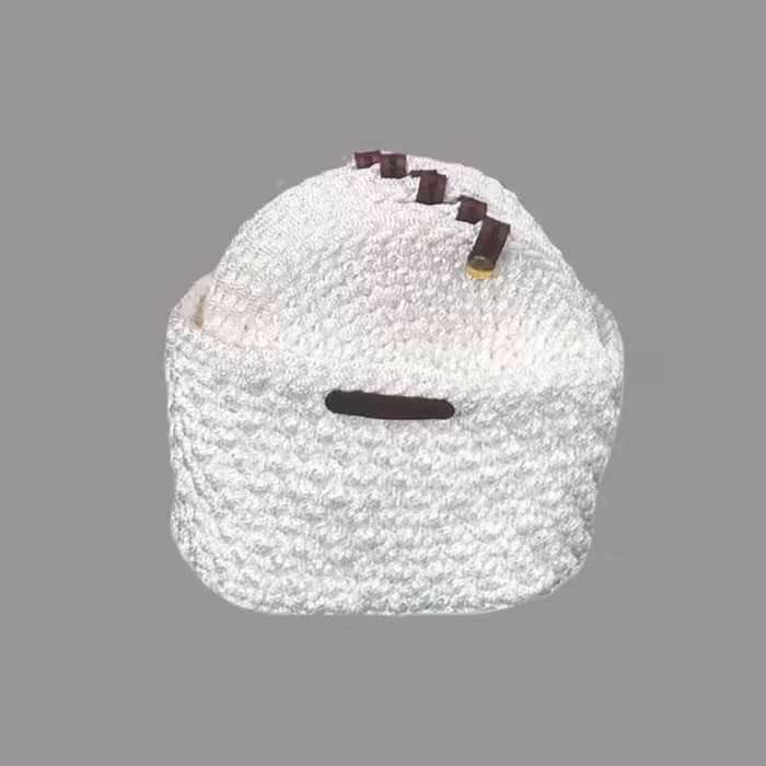 زیرلیوانی مکرومه مژگان مجموعه 6 تایی همراه جای نگهداری