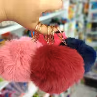 آویز جاکلیدی طرح توپی گرد