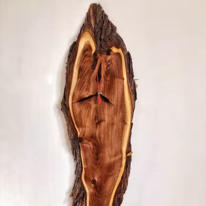 ساعت دیواری چوب ابریشم