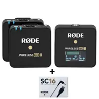 میکروفون بی سیم یقه ای رود جک تایپ سی Rode Wireless Go II Black   SC16