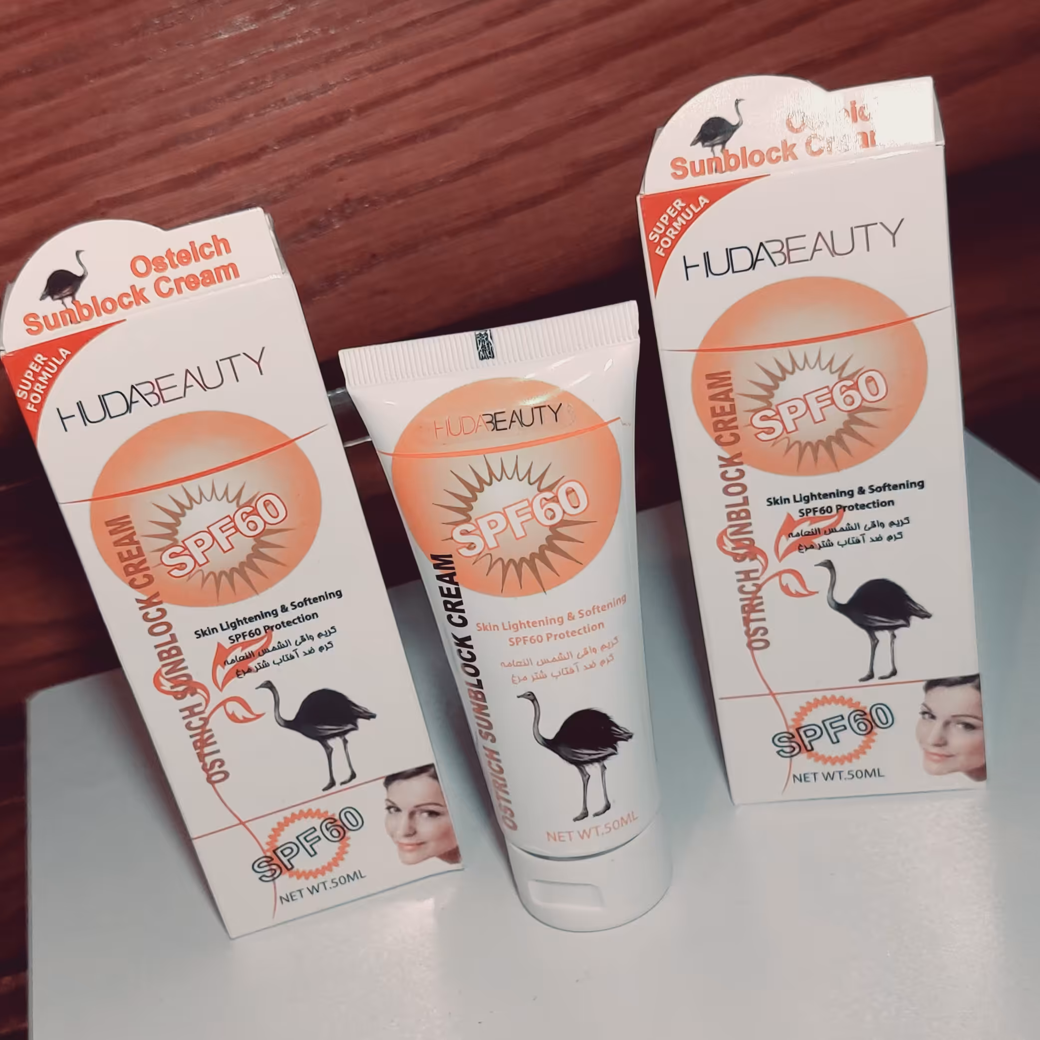 ضد آفتاب شتر مرغspf 60