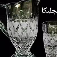 سرویس پارچ و لیوان 7 پارچه کریستالی انجلیکا مات