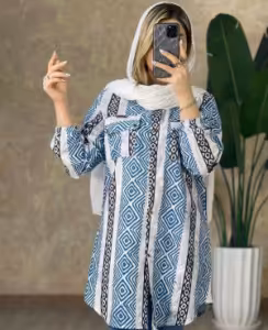 مانتو اسپرت زنانه داکرون 1033 مدل راه راه