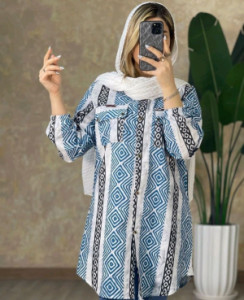 مانتو اسپرت زنانه داکرون 1033 مدل راه راه