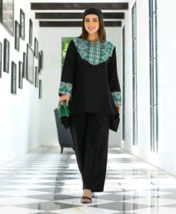 مانتو شلوار زنانه بابوس مدل جلو بسته