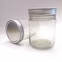 بنکه شیشه ای درب کانتینری ارتفاع 12 سانتی