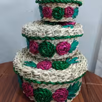 باکس3تیکه حصیری کاملا کاربردی جنس درجه1 