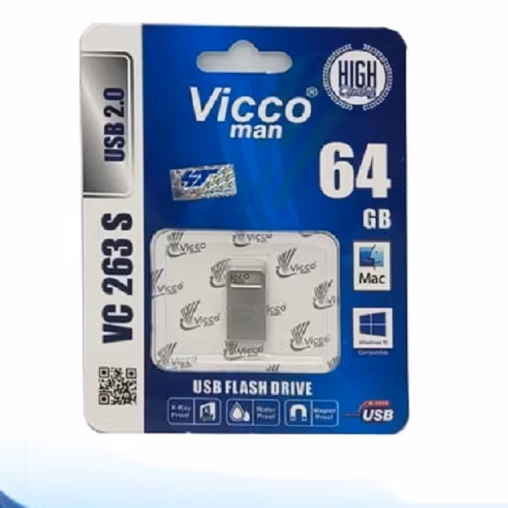  فلش 64 گیگ vicco مدل VC263S گارانتی مادام العمر