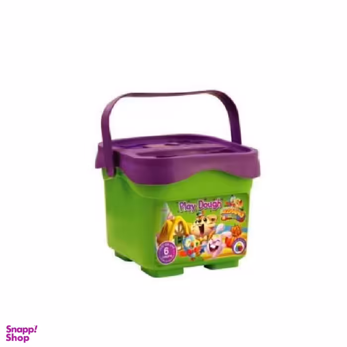 خمیر سطلی 6 رنگ ارژنگ کد 1306