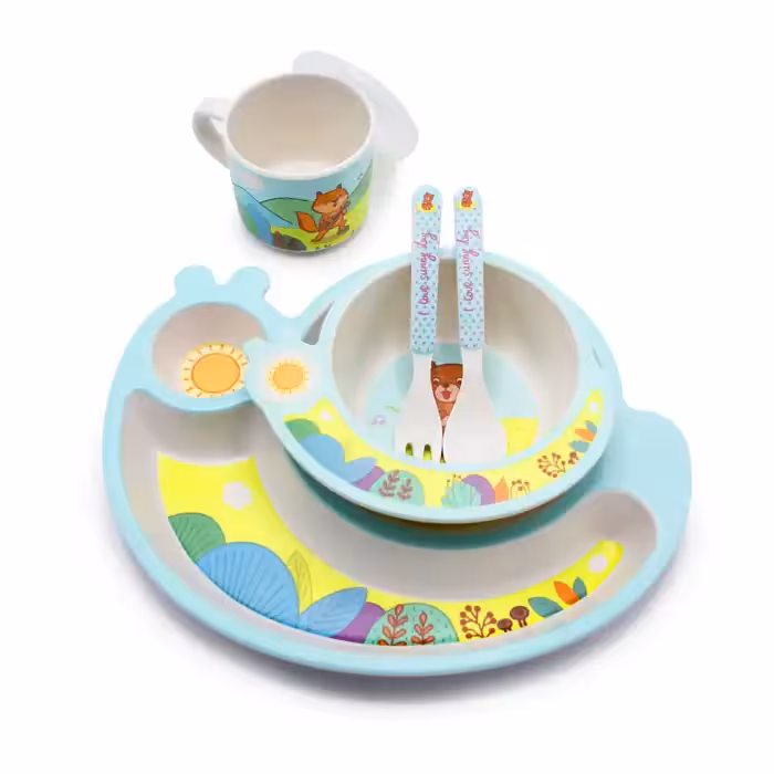 ظرف غذا بامبو طرح حلزون