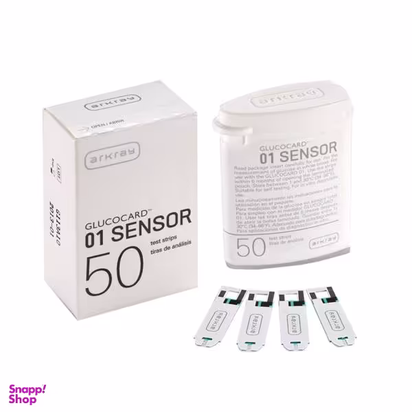 نوار تست قند خون آرکری مدل Glucocard-01 Sensor بسته 50 عددی رنگ سفید
