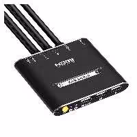 کی وی ام سوئیچ 2 پورت HDMI همراه کابل لایمستون مدل LimeStone LS-HKC0201