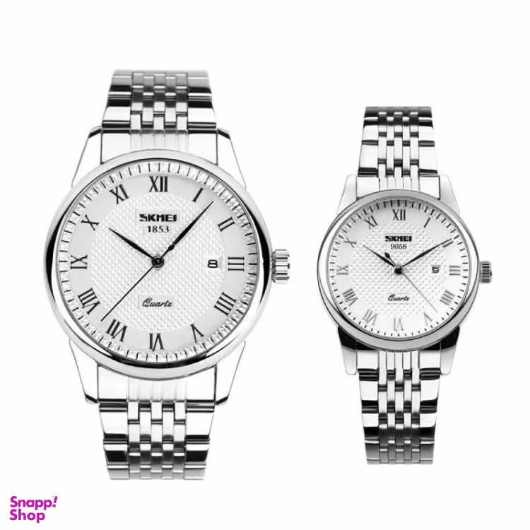 ست ساعت مچی عقربه‌ ای زنانه و مردانه اسکمی مدل 9058SWS