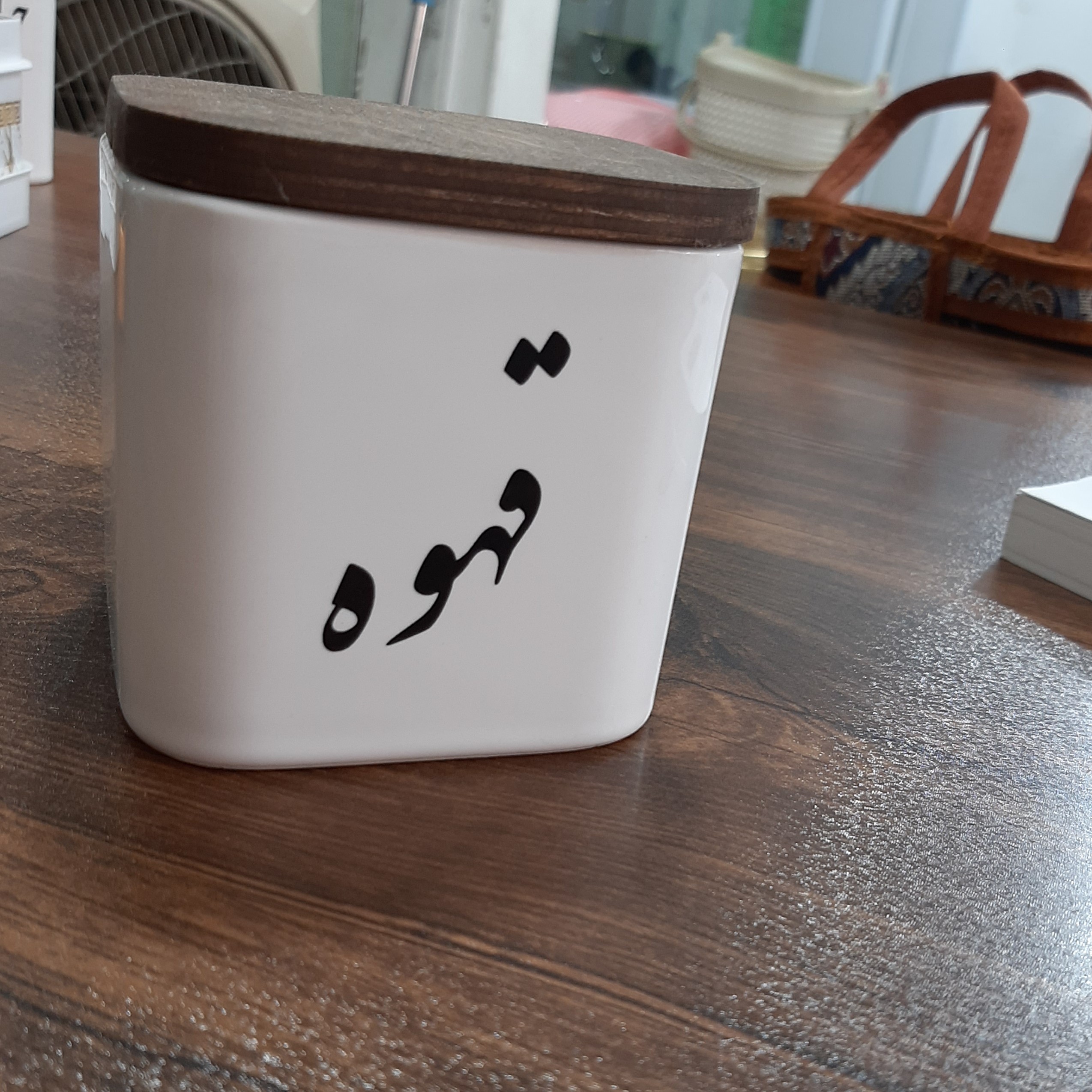 جا ادویه ای جنس سرامیکی در چوب کیفیت عالی