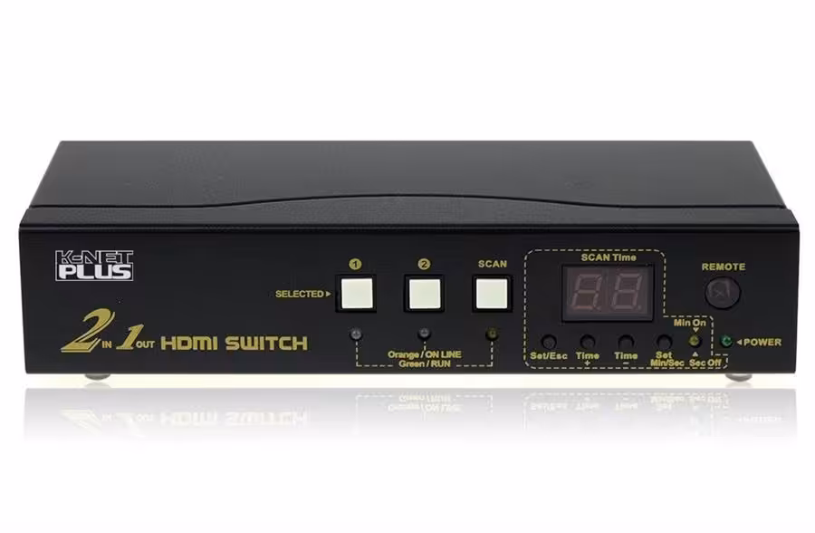 سوئیچ HDMI دو پورت کی نت پلاس مدل KPS7202