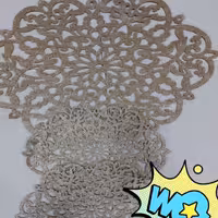 رومیزی 3تیکه زردار